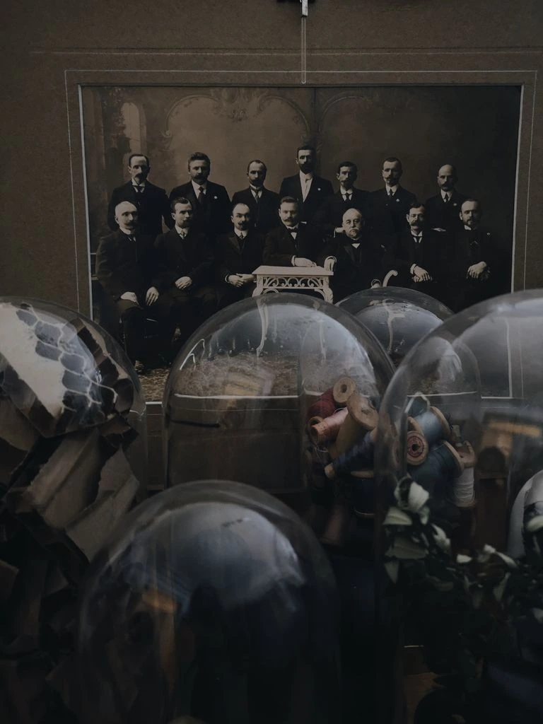 Cour intérieure de la bastide dans les années 1960, cliché d'archives